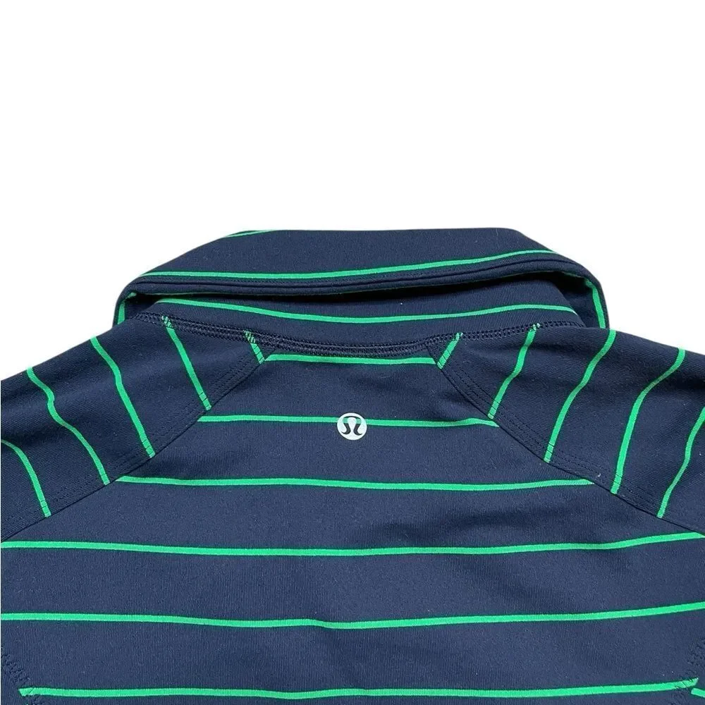 LULULEMON In Stride Striped  Blue and Green Jacket Size 8